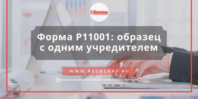 порядок заполнения формы р11001 с одним учредителем